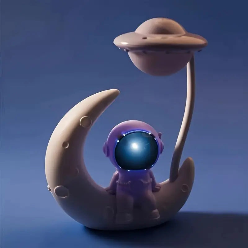 Astronaut Moon Night Light with Adjustable LED