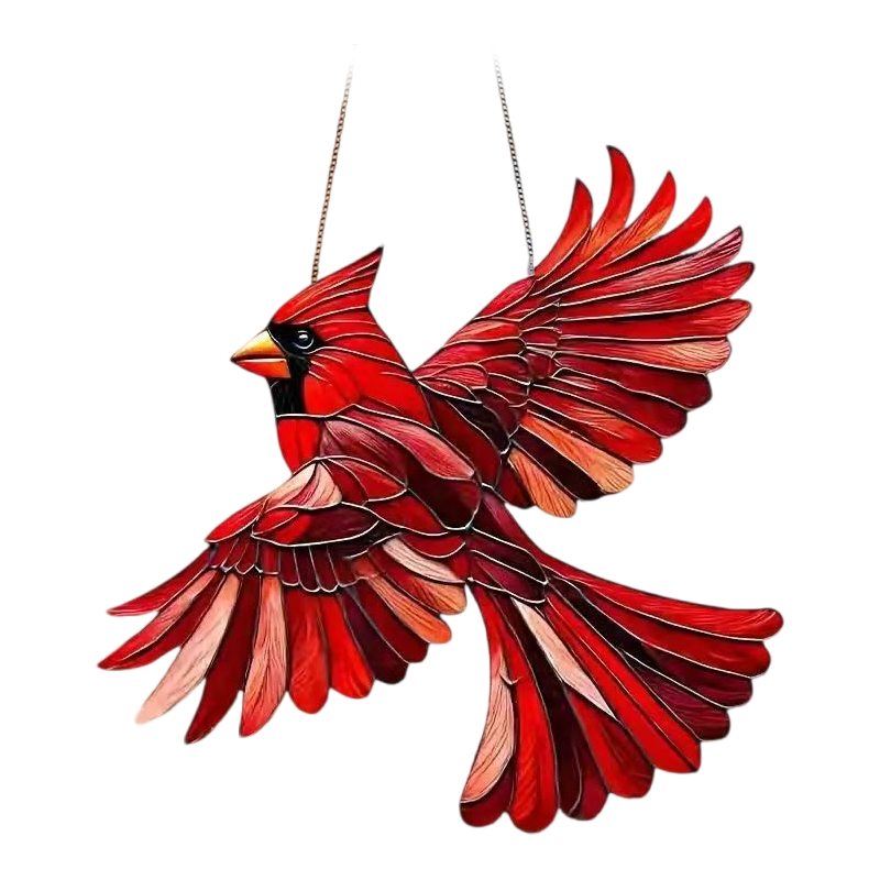 Hummingbird Acrylic Stained Glass Window Suncatcher