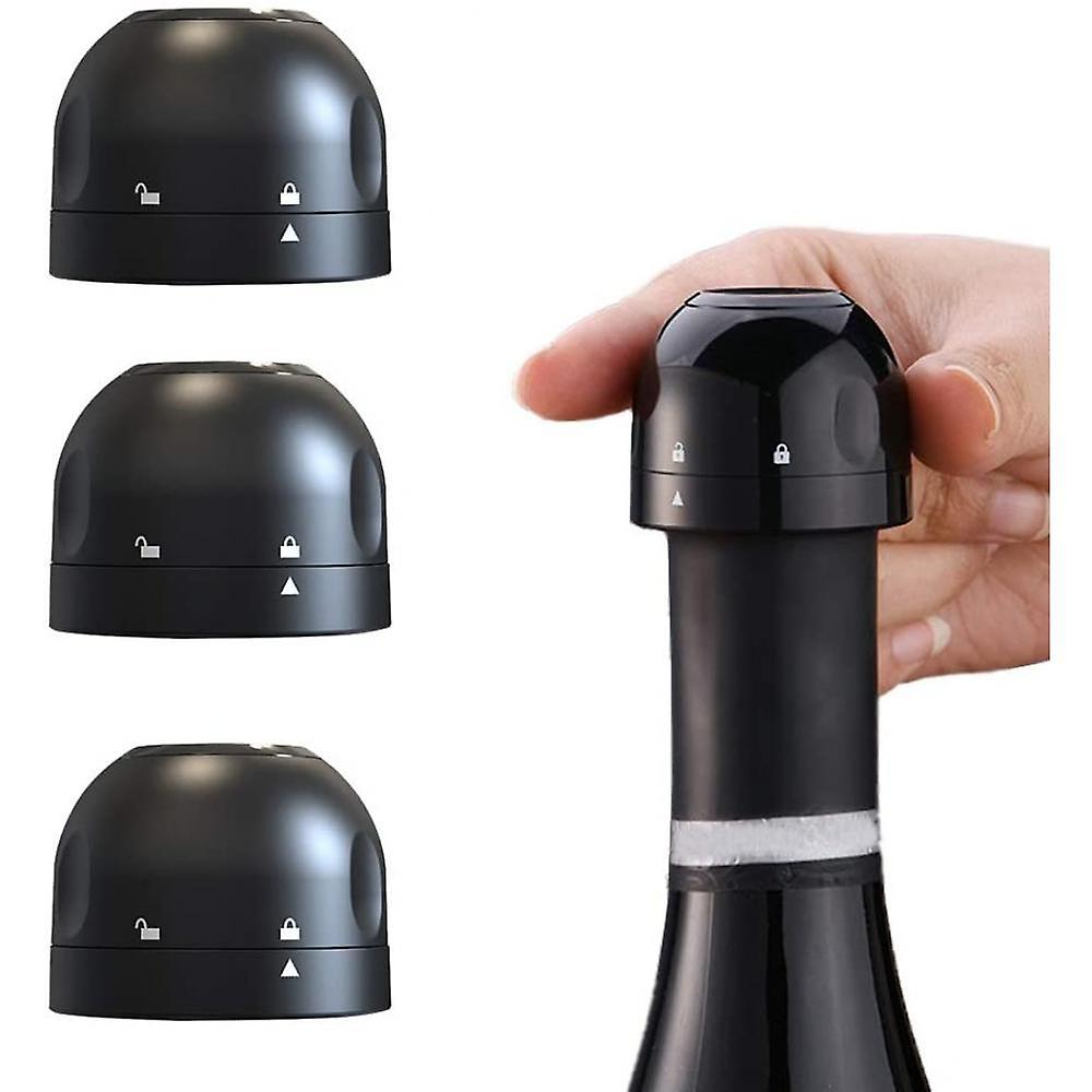 Reusable Silicone Wine and Champagne Bottle Stopper with Twist-Lock Seal