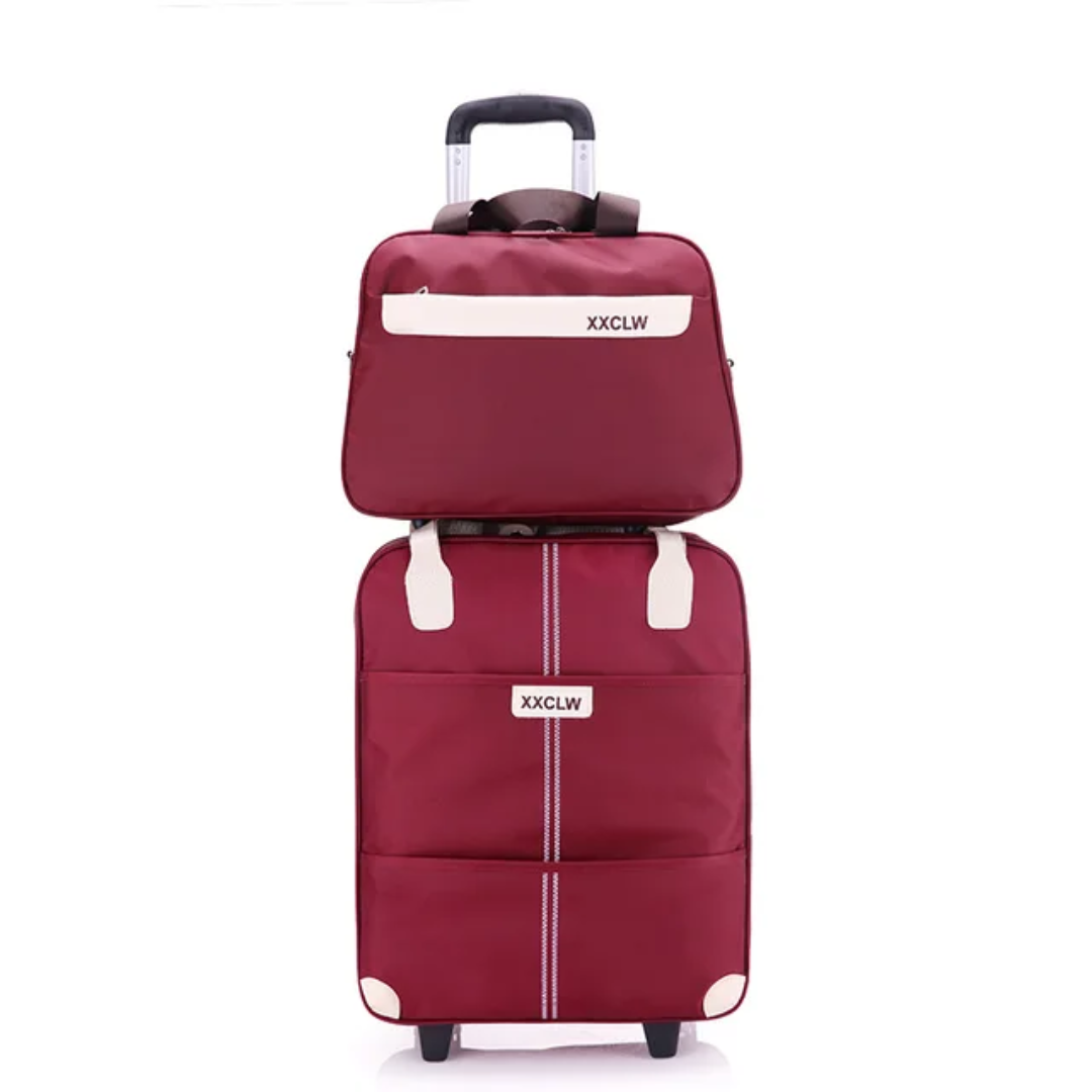 2 in 1 Water-Resistant Travel Trolley Bags