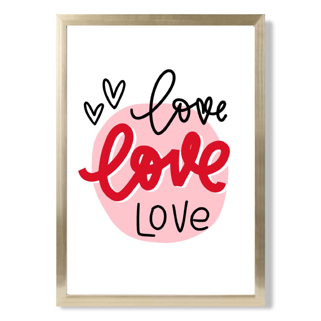Framed Circle of Love Art Print