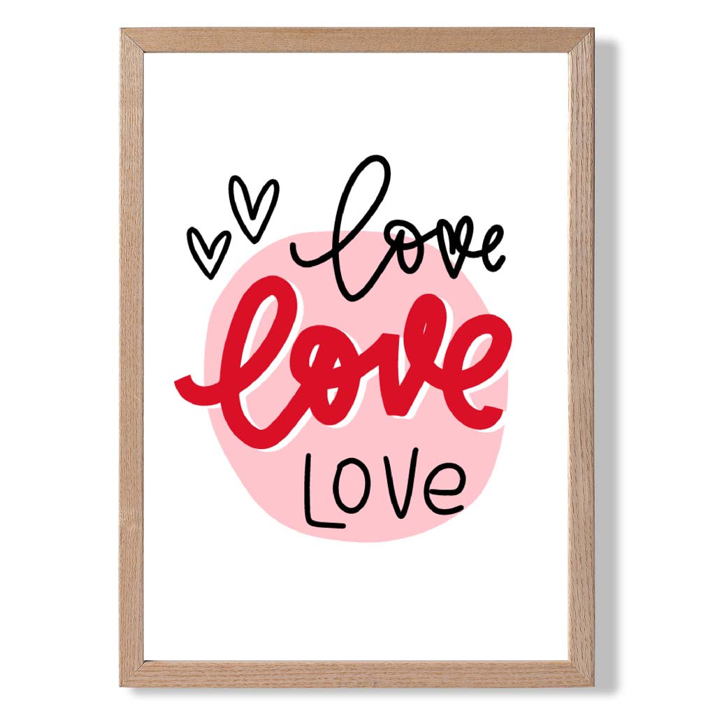 Framed Circle of Love Art Print