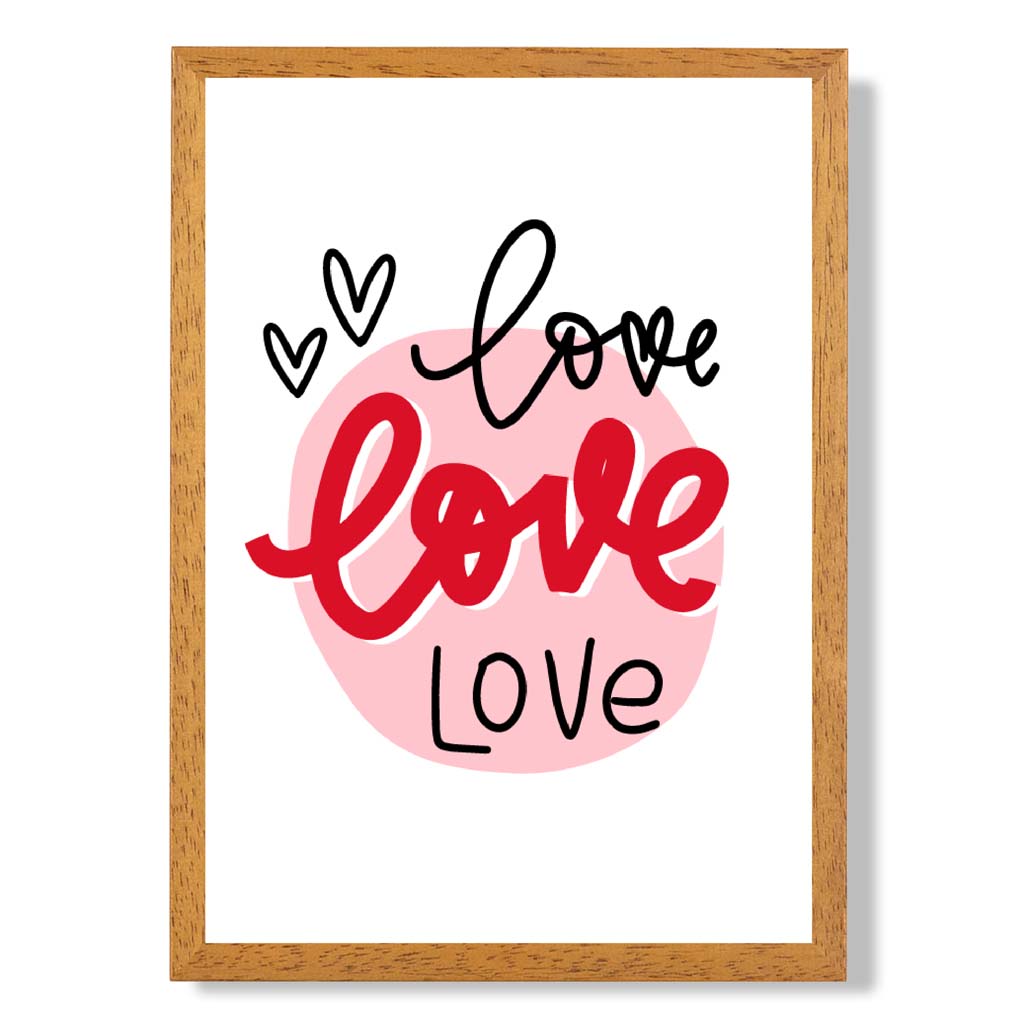 Framed Circle of Love Art Print