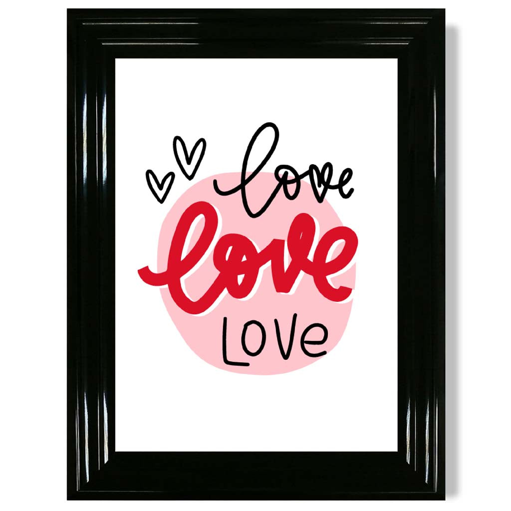 Framed Circle of Love Art Print