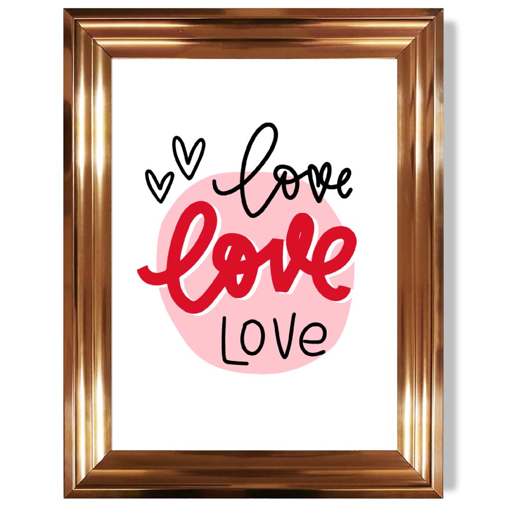 Framed Circle of Love Art Print