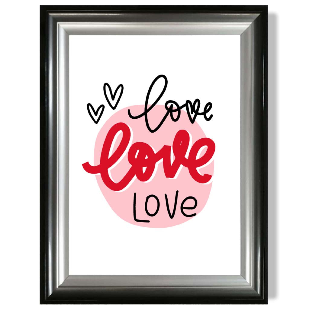 Framed Circle of Love Art Print