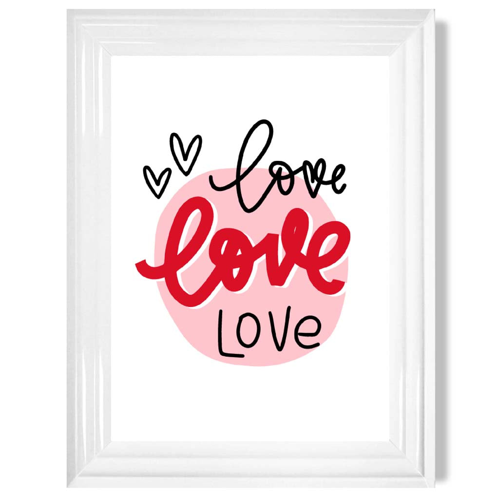 Framed Circle of Love Art Print