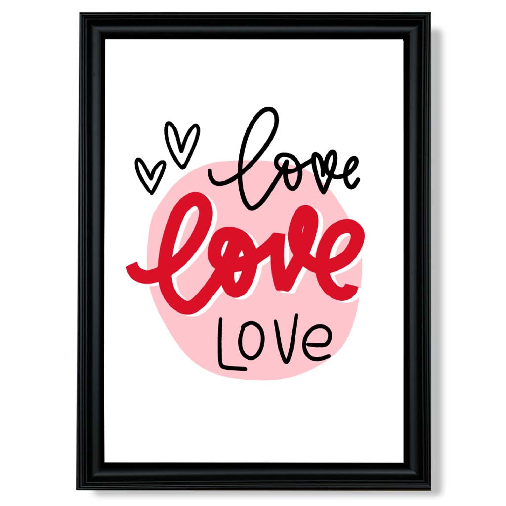 Framed Circle of Love Art Print
