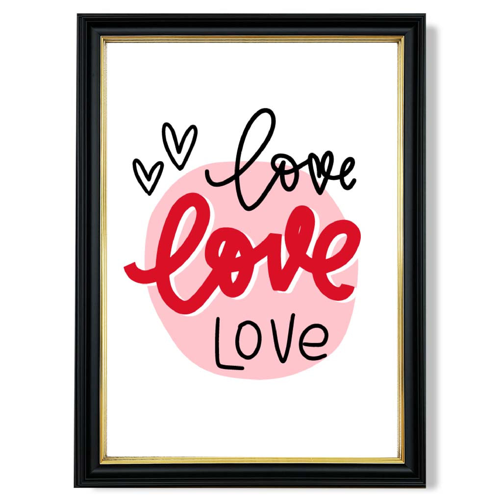 Framed Circle of Love Art Print