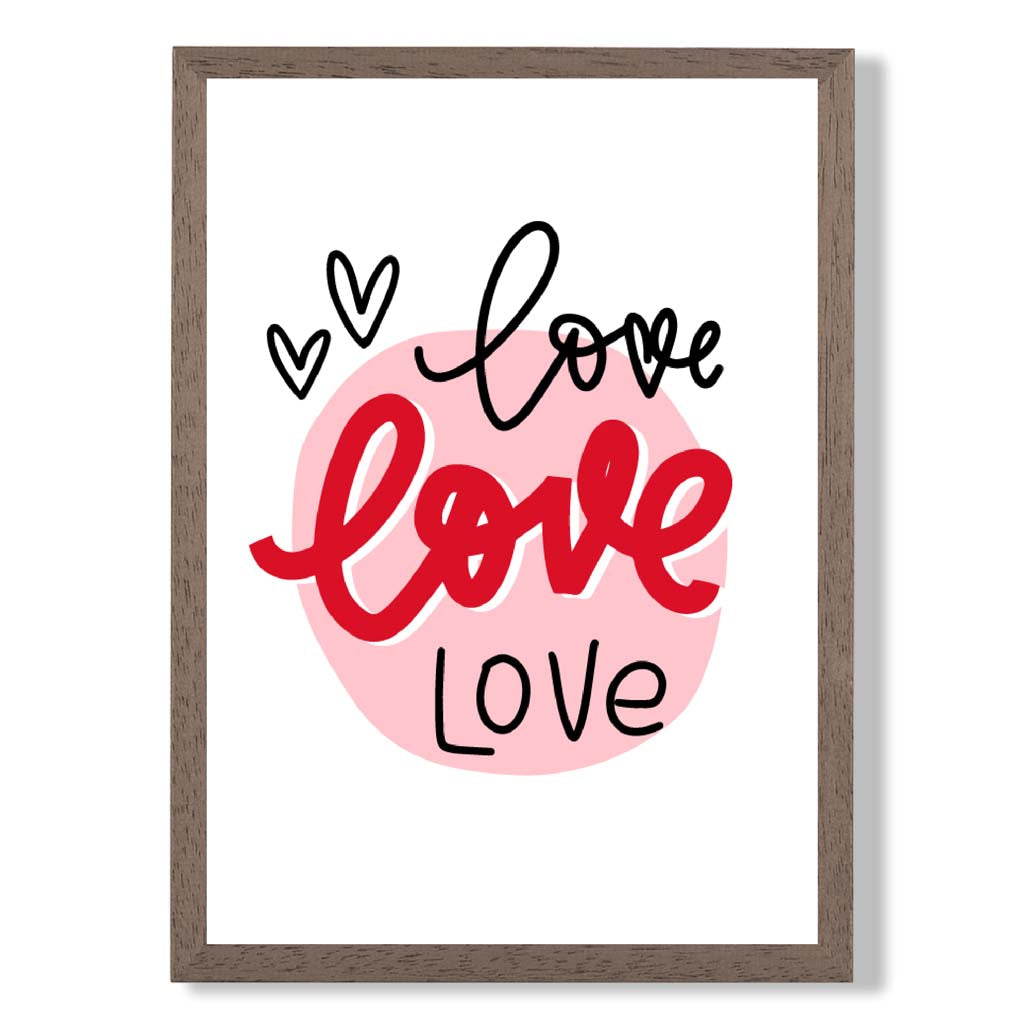 Framed Circle of Love Art Print