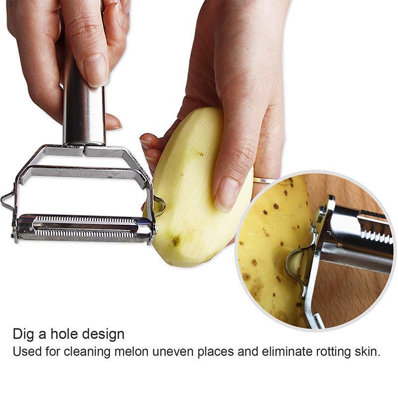 Stainless Steel Multifunctional Vegetable Peeler and Julienne Cutter