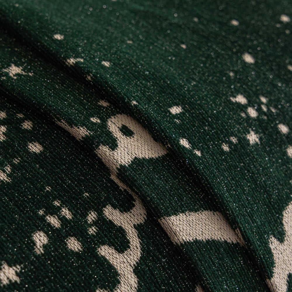 Cursive Glitter Chenille Sofa Cover