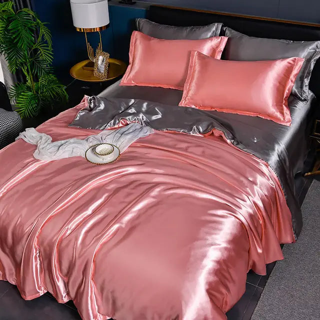 Luxury Satin Duvet Cover Set - Ultra Soft Silk Finish