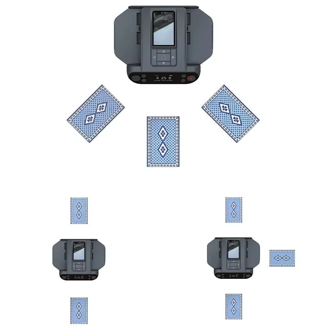 Automatic Card Shuffling and Dealing Machine for Up to 12 Players