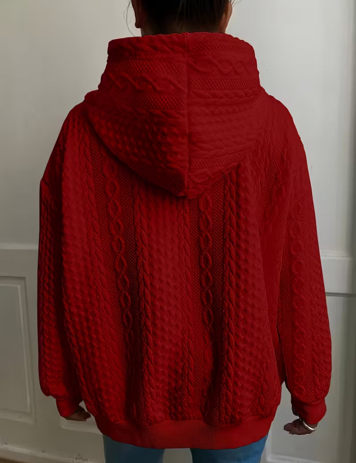 Clara | Ladies' Cable Knit Hoodie