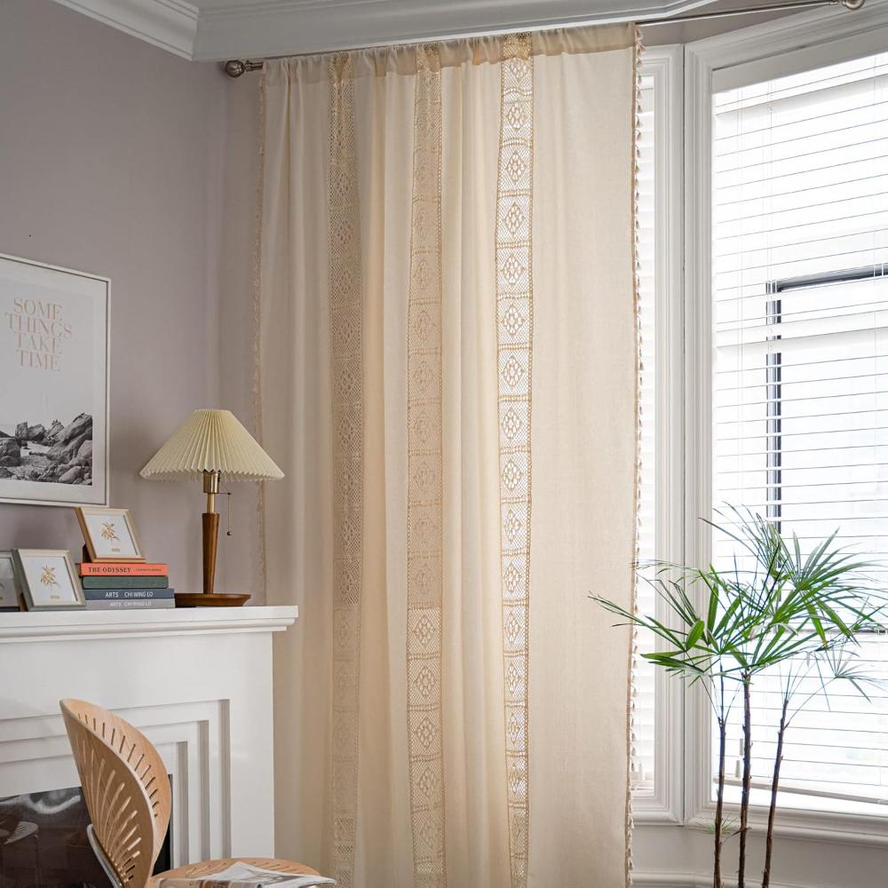 Bohemian Semi-Blackout Linen Blend Curtain