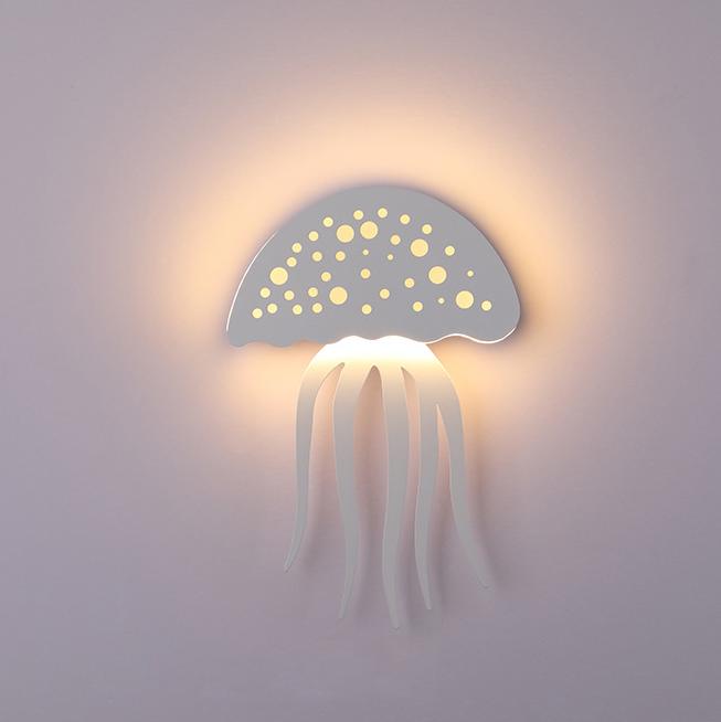 Modern LED Jellyfish Wall Light - Sculptural Design