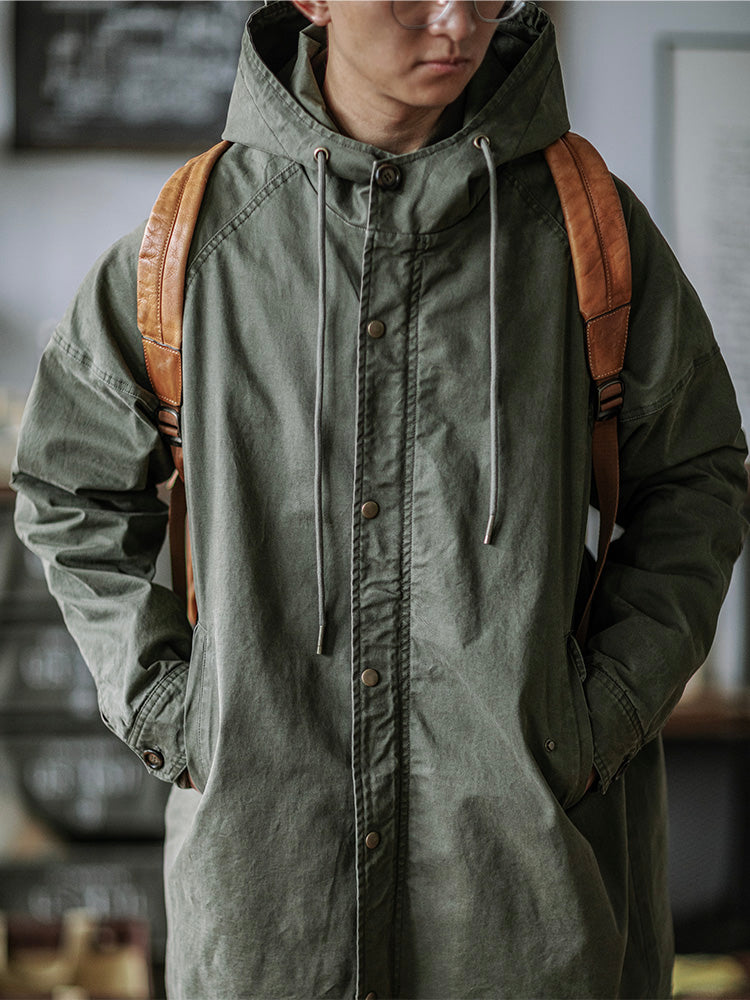 Hooded M51 Parka Shell with Adjustable Cuffs