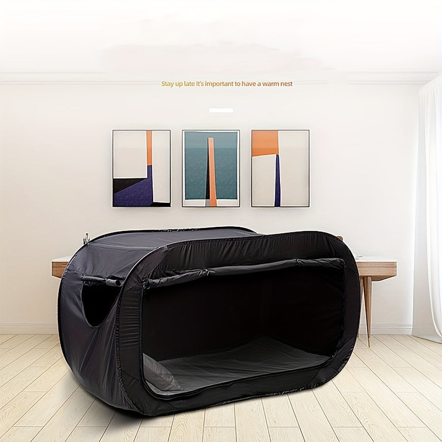 Foldable Tent Bed with Zipper Closure and Mesh Ventilation