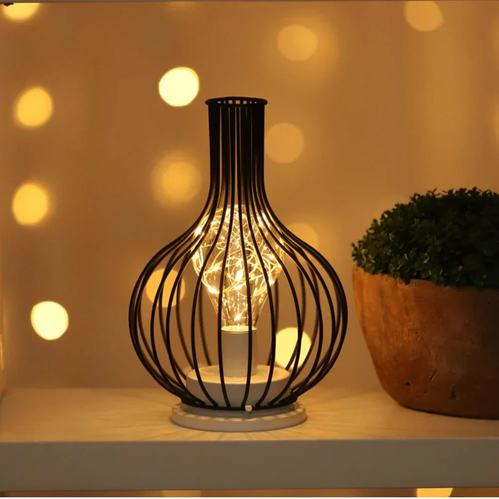 Wireless LED Table Lamp - Modern Metal Design, Portable and Rechargeable