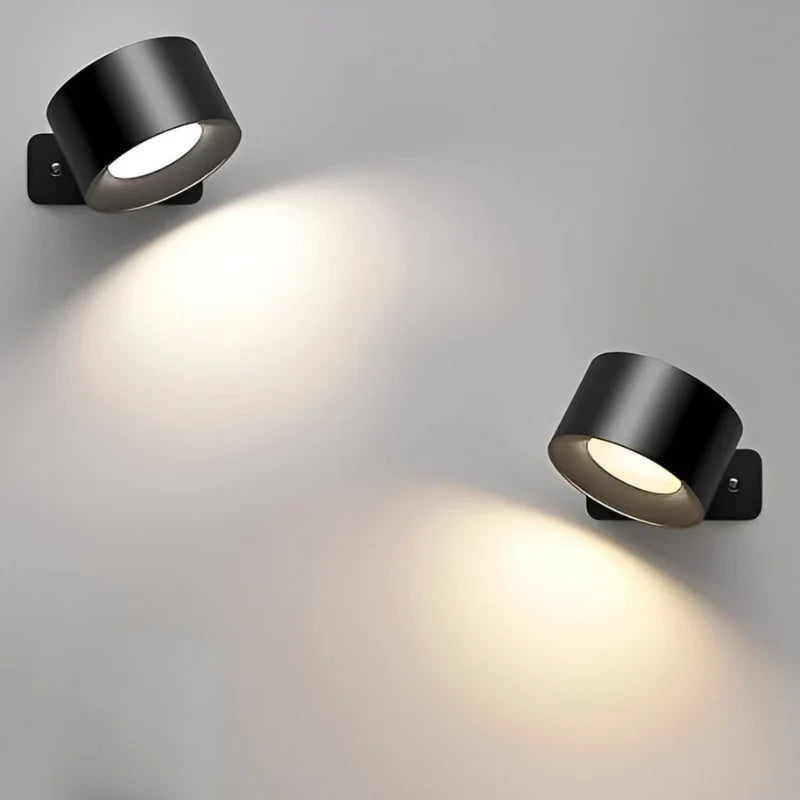 Cordless Rechargeable Magnetic Wall Lamp with 360° Rotation