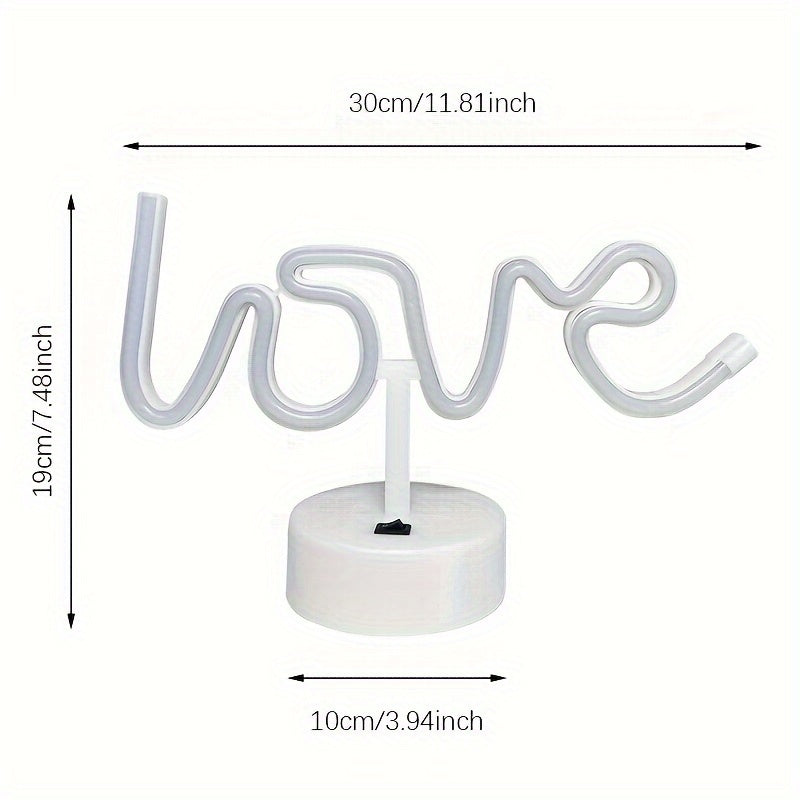 Neon LED Table Lamp for Parties and Romantic Ambiance