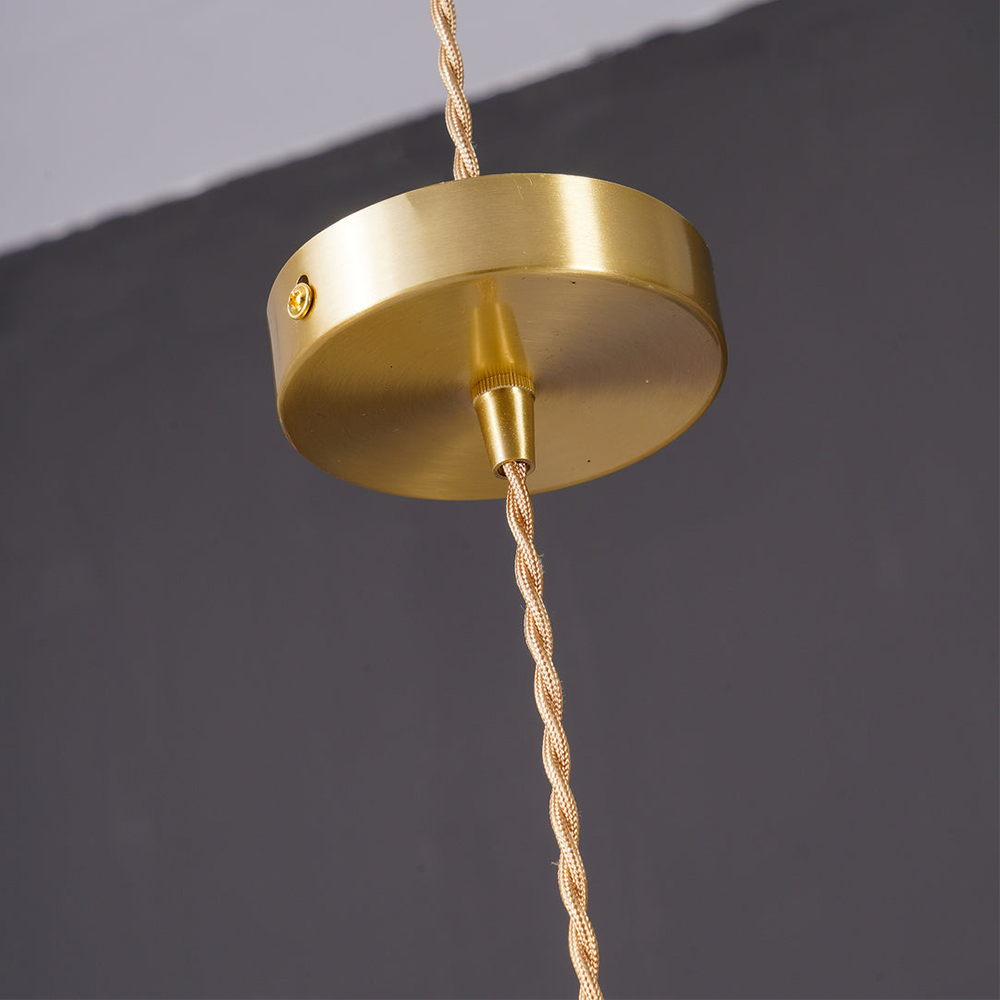 Hibiscus Flower Glass Pendant Light
