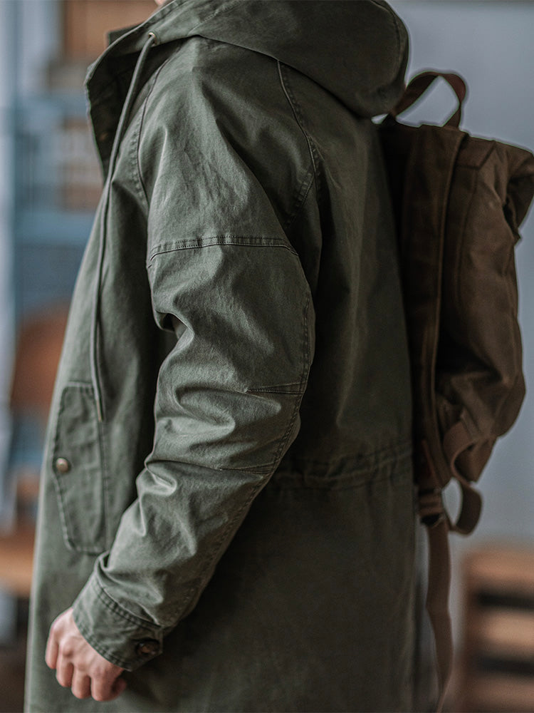 Hooded M51 Parka Shell with Adjustable Cuffs