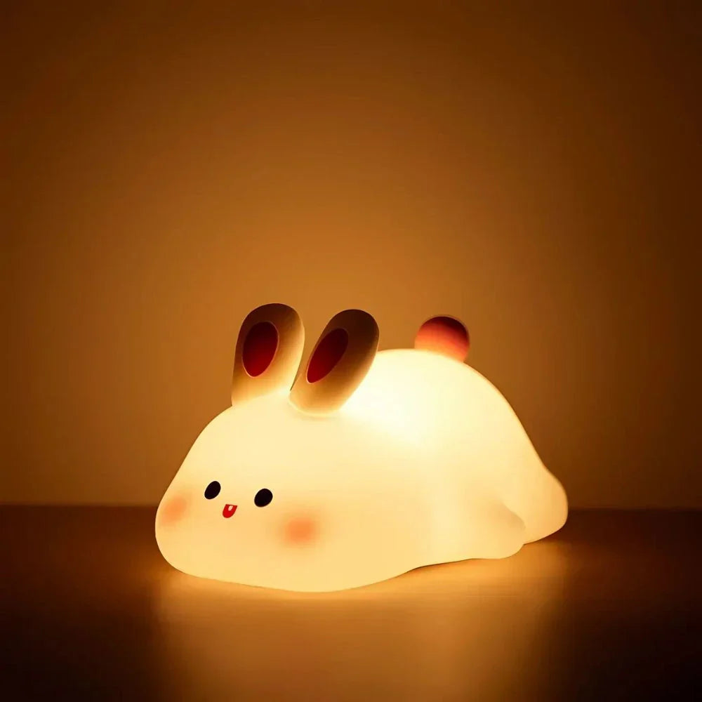 Rechargeable Soft Silicone Animal Night Light with Adjustable Brightness