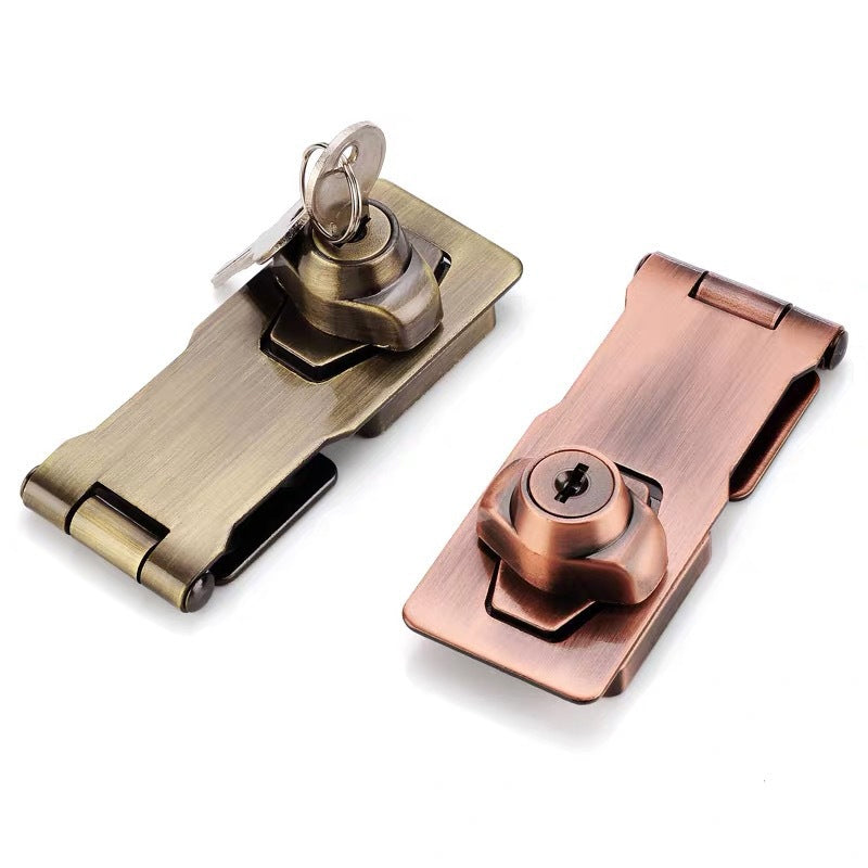 Zinc Alloy Drawer Lock with Key Storage - No Drill Installation