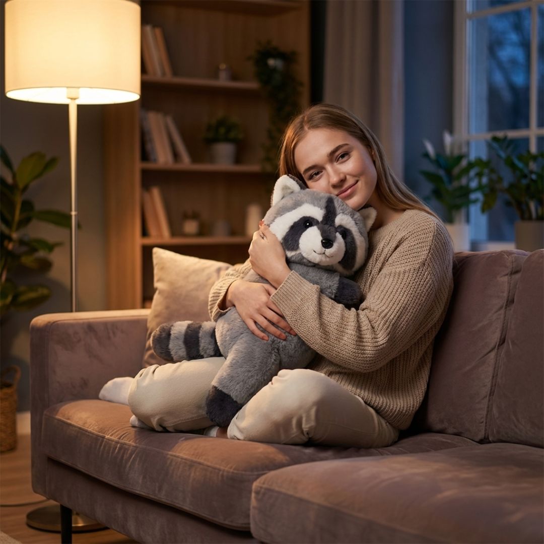 Long Plush Animal Cuddle Toy for Comfort and Relaxation