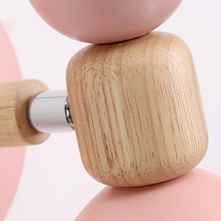 Modern Minimalist Round Aluminum Wall Lamp with Wood Shade