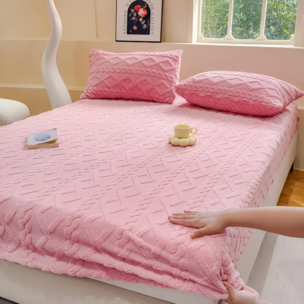 Premium Velvet Sherpa Quilted Sheet Set