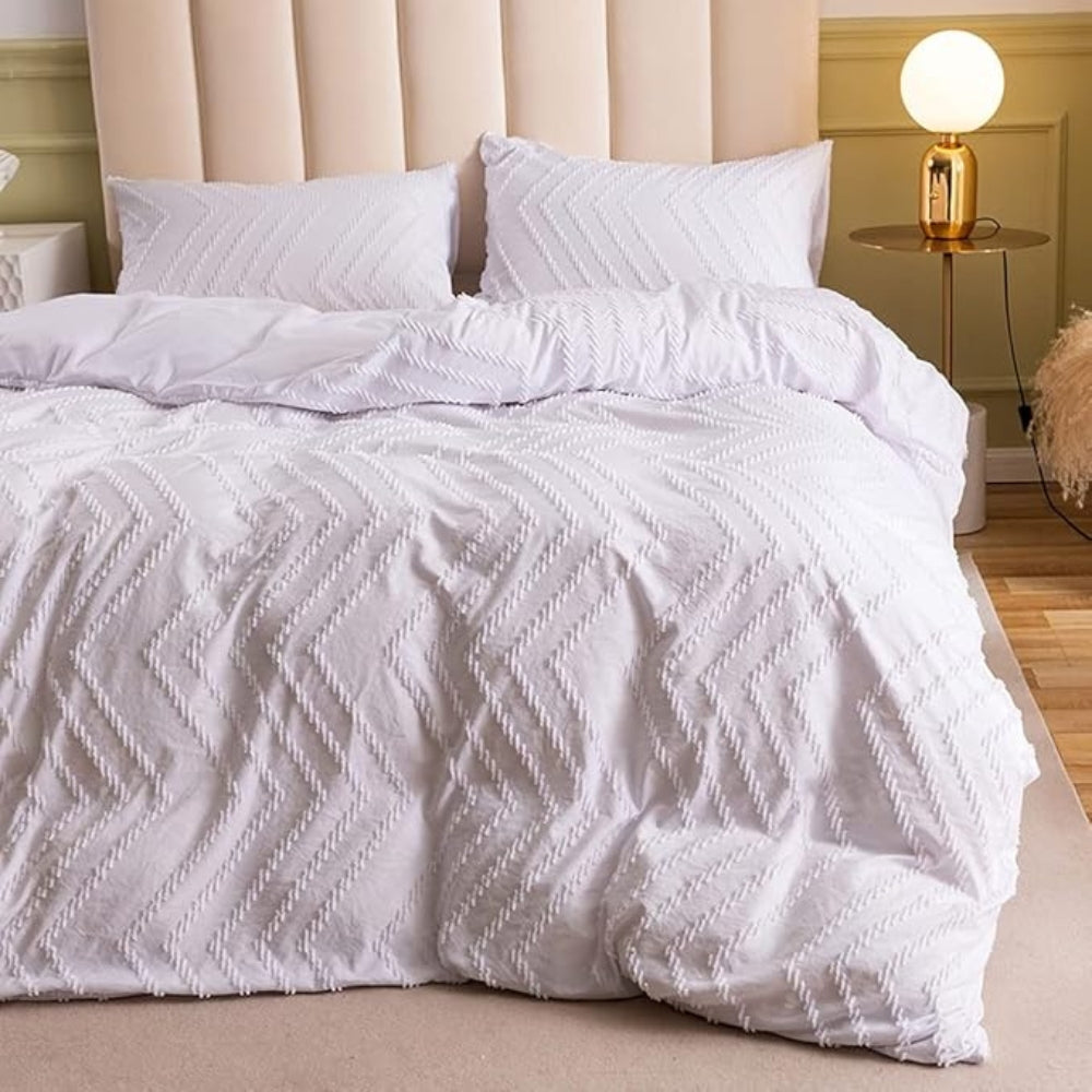 Chevron Microfiber Quilt Cover Set with Pillowcases