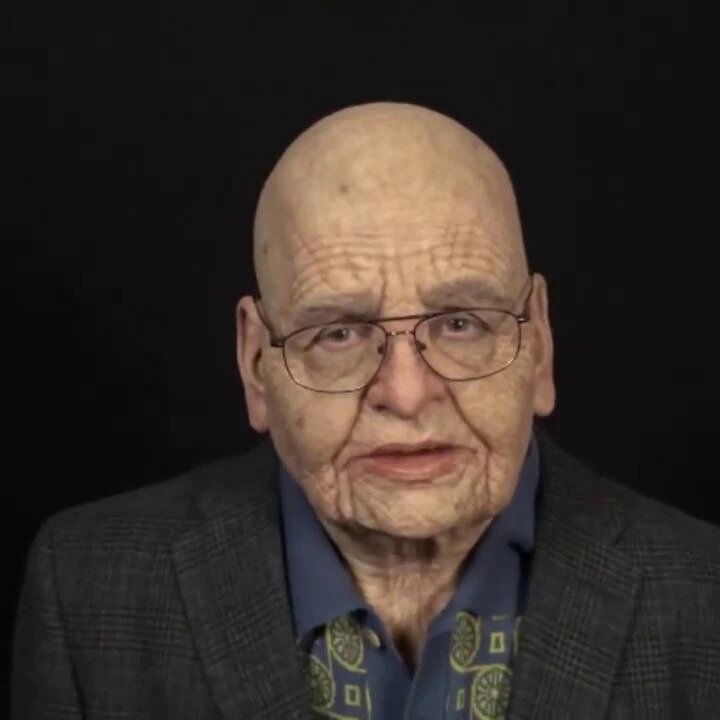 Realistic Old Man Latex Halloween Mask for Adults