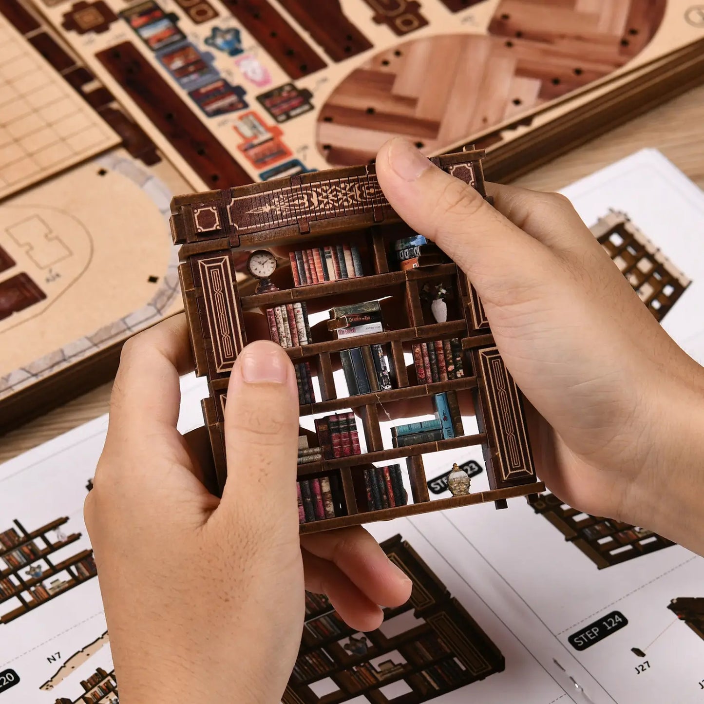 DIY Multi-Level Fantasy Library Book Nook Kit