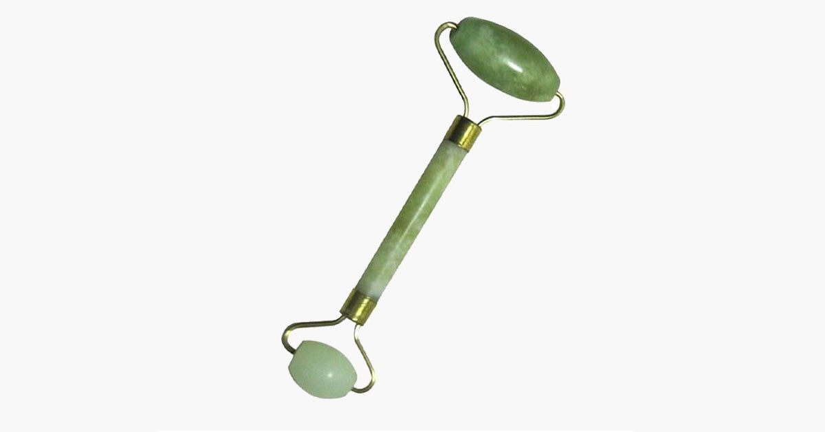 Jade Facial Roller for Skin Tightening and Lymphatic Drainage