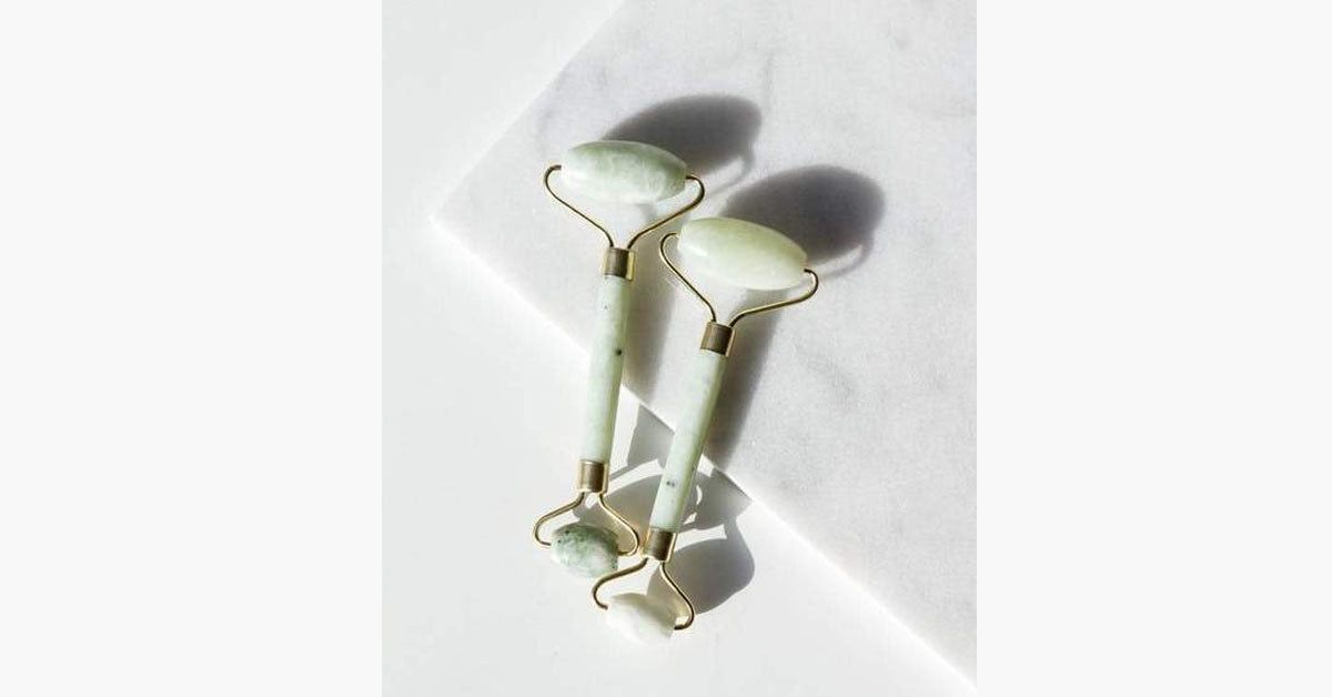 Jade Facial Roller for Skin Tightening and Lymphatic Drainage