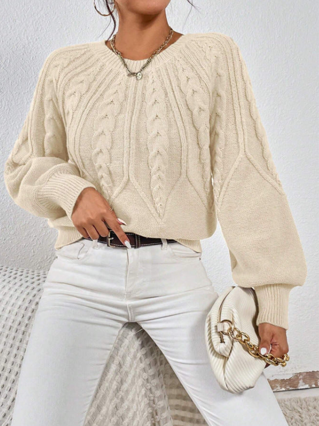 Elsie | Ladies’ Classic Cable Knit Sweater