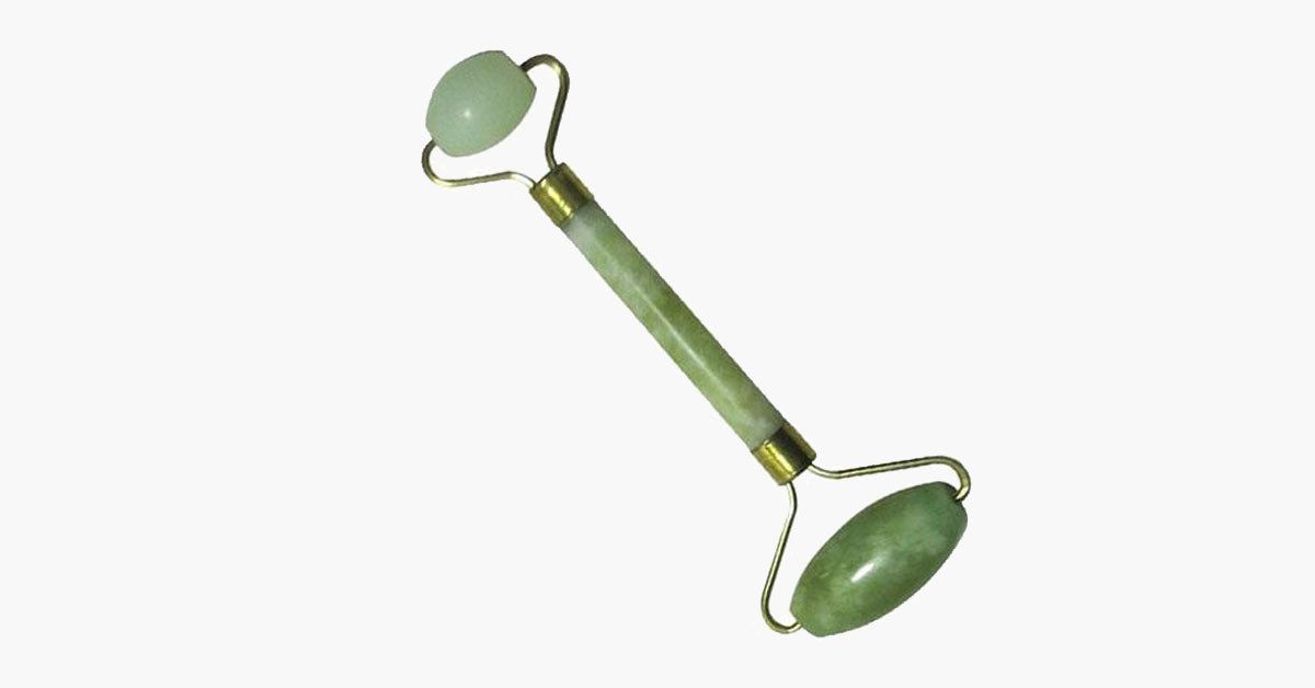 Jade Facial Roller for Skin Tightening and Lymphatic Drainage
