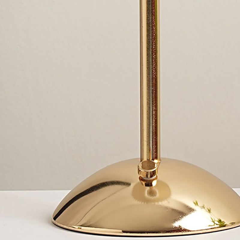 Contemporary Scandinavian Rechargeable LED Table Lamp with Fabric Shade
