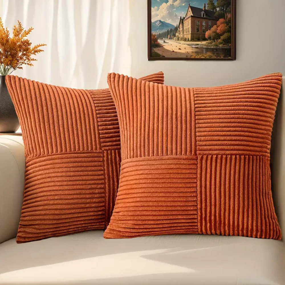 Rustic Soft Corduroy Cushion Cover