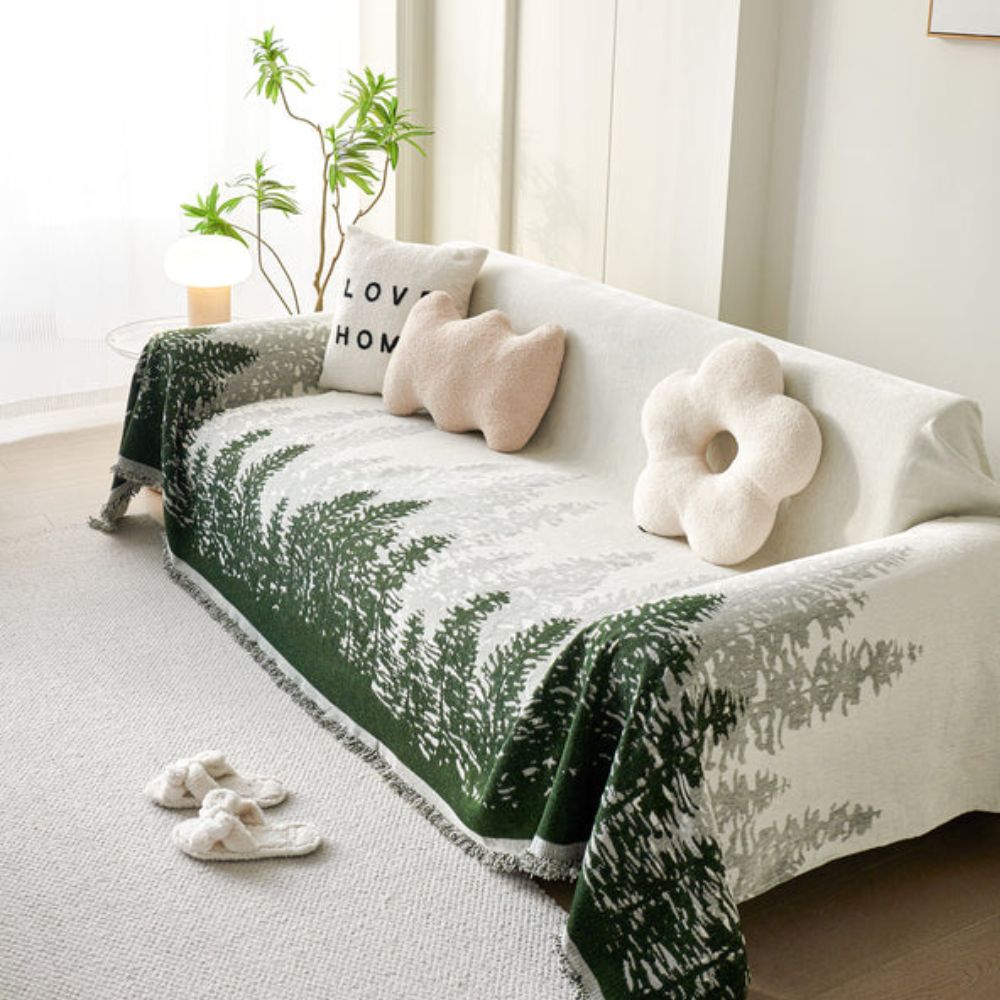 Chenille Forest Glitz Sofa Cover