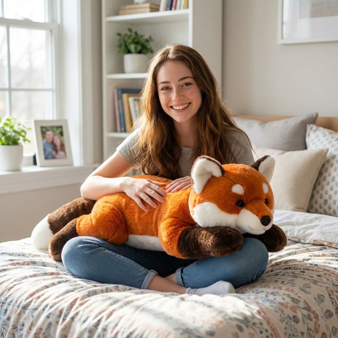 Long Plush Animal Cuddle Toy for Comfort and Relaxation