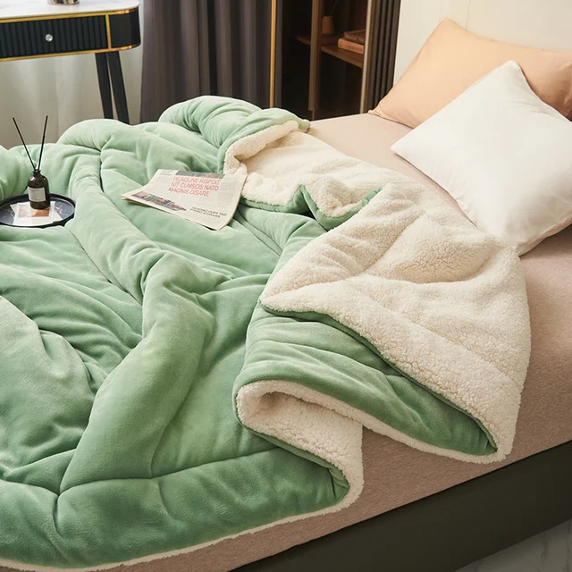 Reversible Two-Tone Flannel Fleece Blanket
