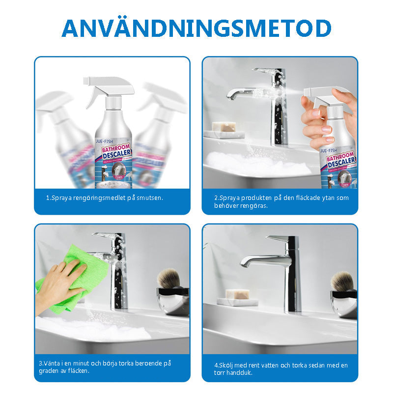Multifunctional Foam Bathroom Cleaner for Stains and Odors