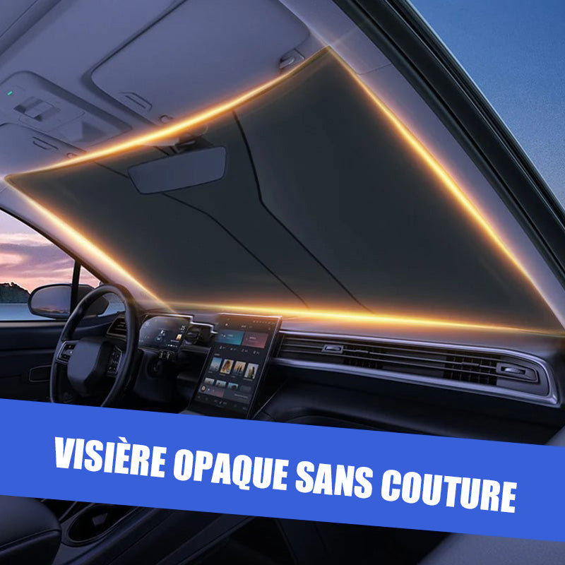 Folding Car Windshield Sunshade with Steering Wheel Protector