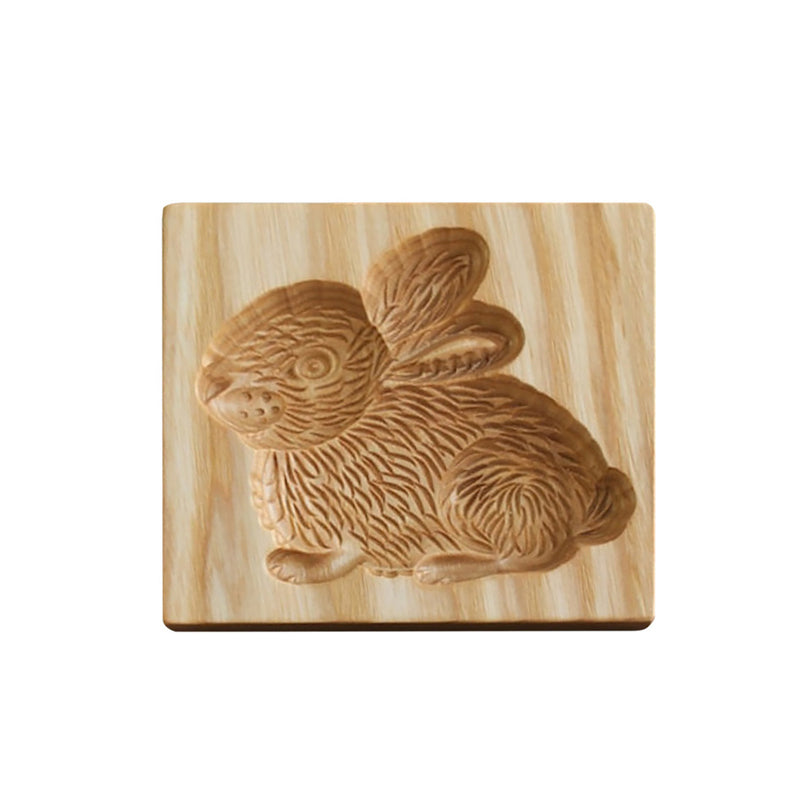 Wooden Cookie Cutter for Gingerbread and Pastries - Non-Stick Beech Wood Design