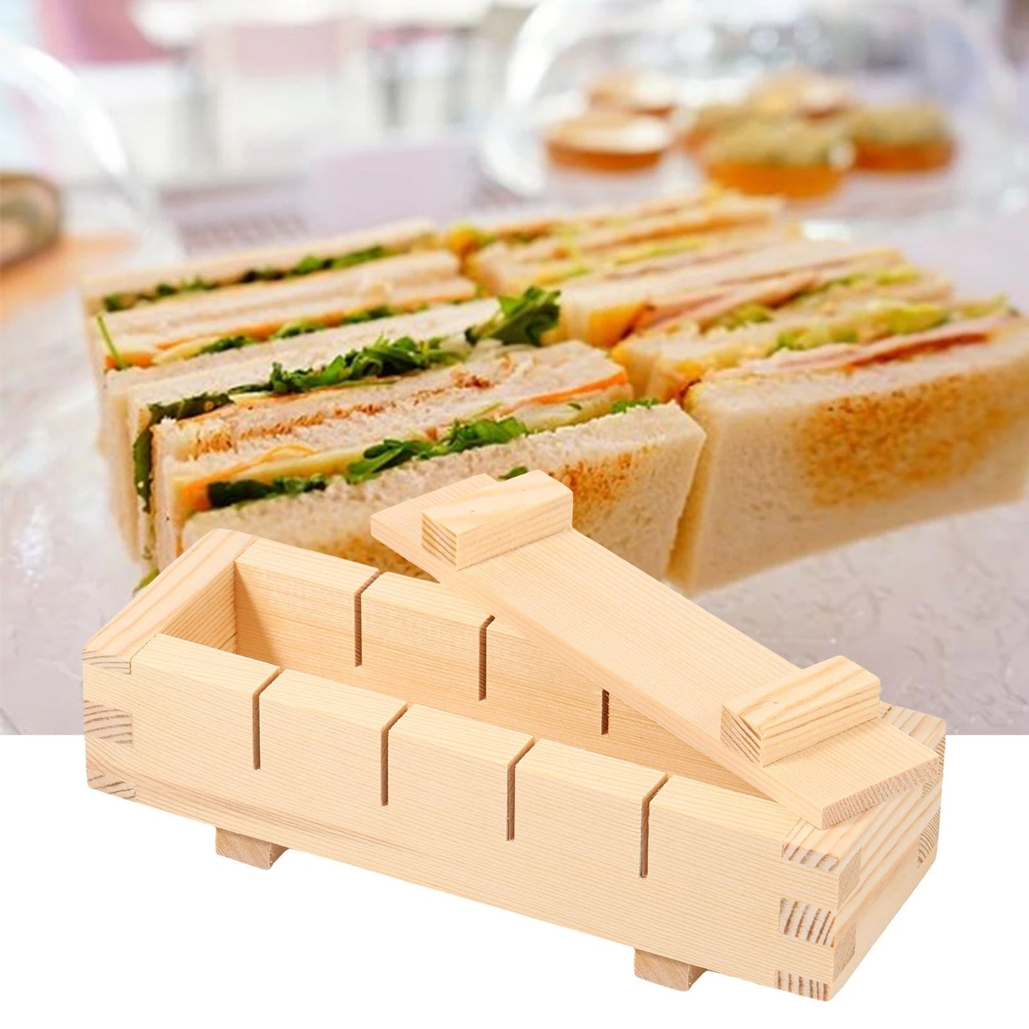 Handcrafted Wooden Sushi Maker Press Mold for Perfect Rolls