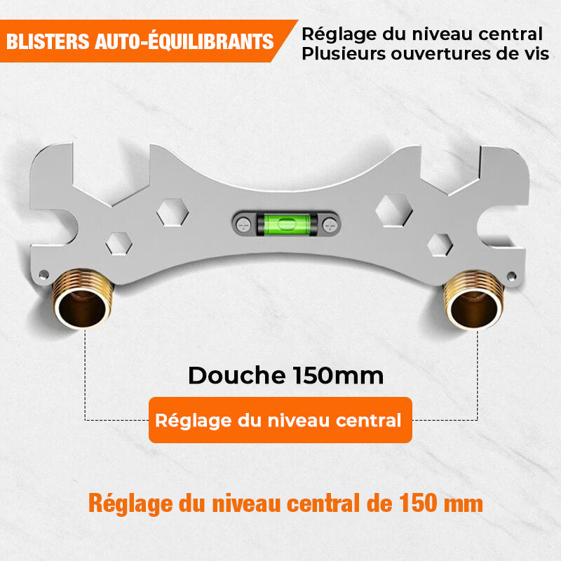 Adjustable Stainless Steel Angle Wrench for Faucets and Sinks